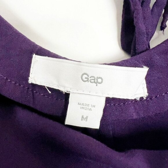 Gap Tank Top Women's Size Medium Purple Drape-Front Camisole Strappy Lightweight - Picture 5 of 13